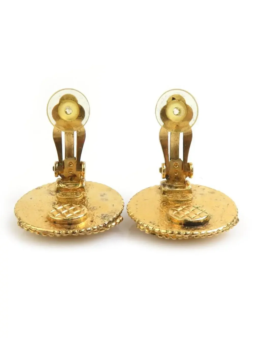Auth Chanel Vintage Cc Logo Clip On #302845C34B